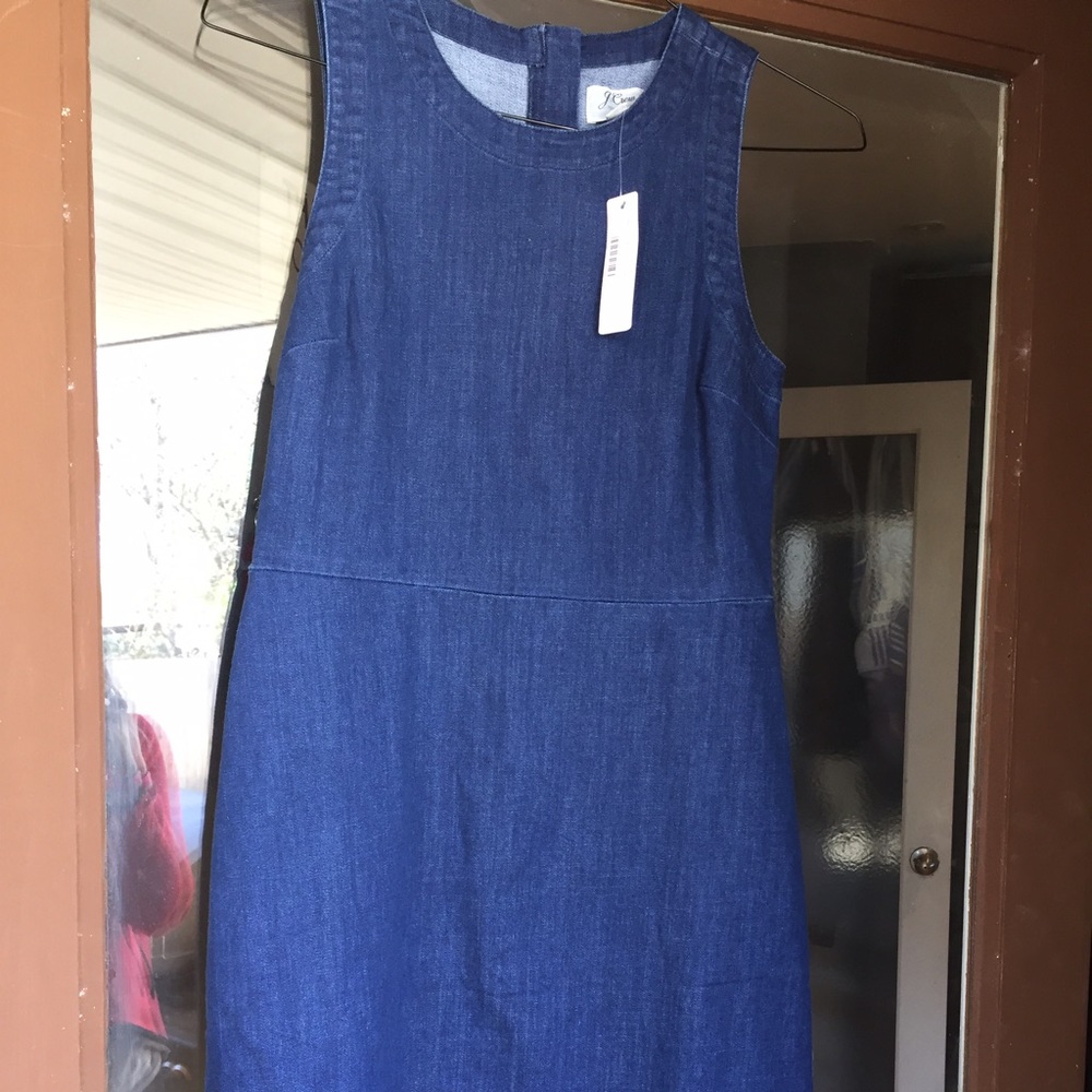 Jcrew jean sleeveless dress