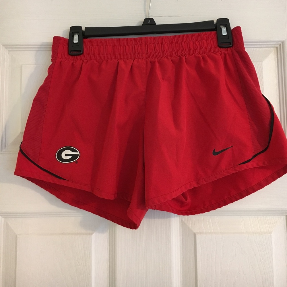 UGA red Nike dri-fit shorts