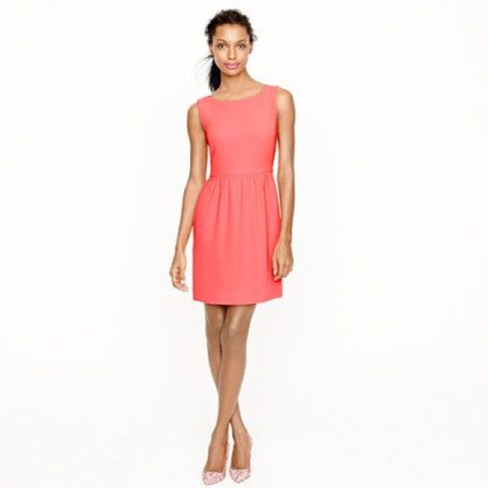 J.Crew Camille dress in neon rose