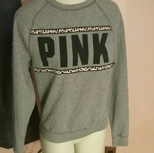 PINK Crew neck pullover