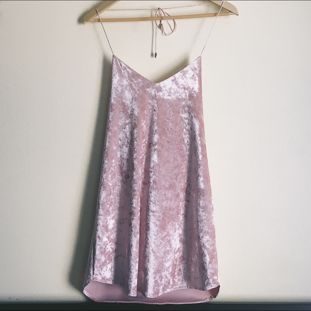 VELVET MINI DRESS