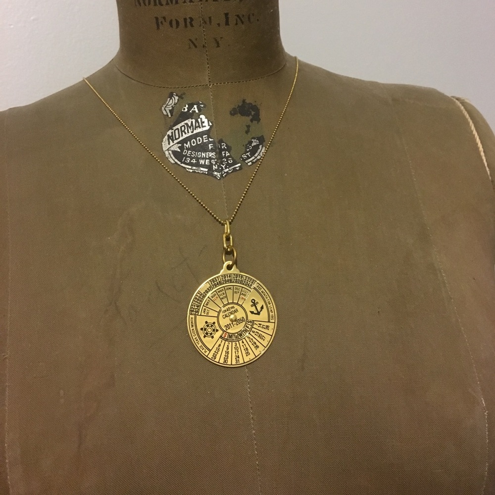 Biko Necklace brass reversible