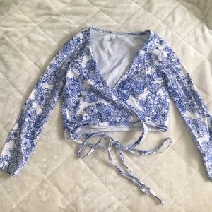 American Apparel Wrap Top