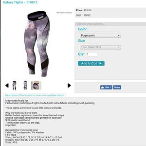 *LIMITED EDITION* Better Bodies Galaxy Tights!