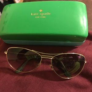 Kate Spade New York sunglasses with case