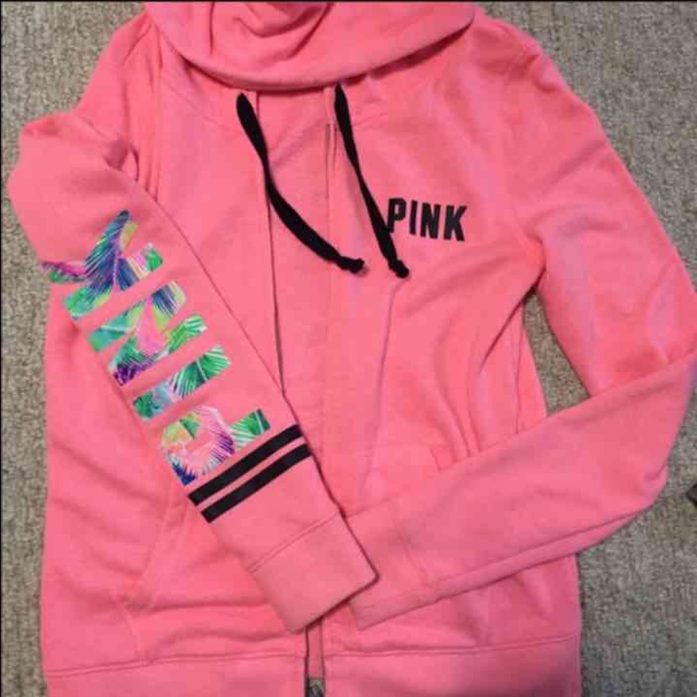 Vs Pink Tropical Full Zip