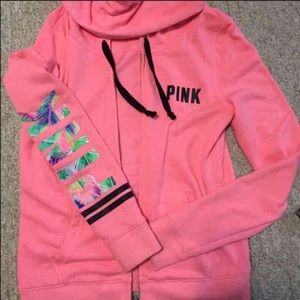 Vs Pink Tropical Full Zip