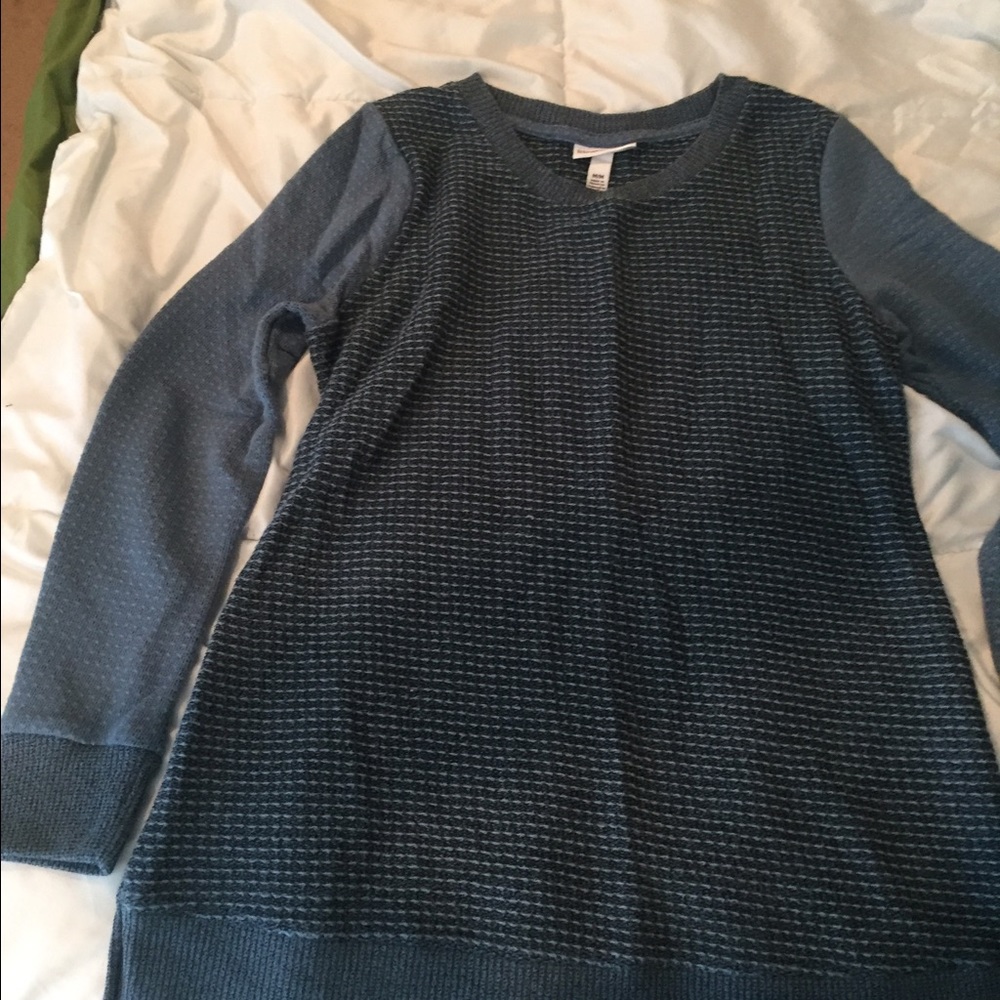 Blue maternity sweater