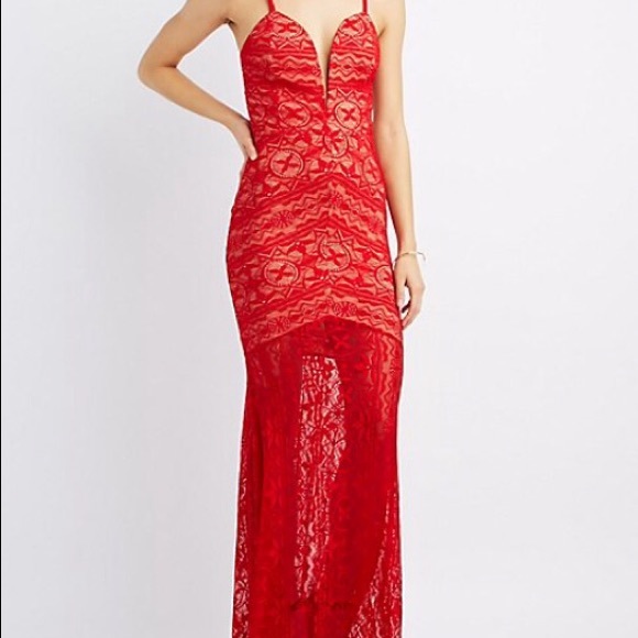 Red Lace Privy dress. - Picture 1 of 3