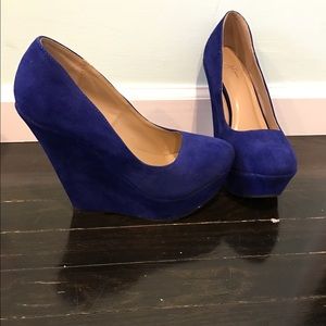Jennifer Adams Royal Blue Wedge