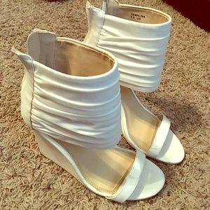 White wedge heel!
