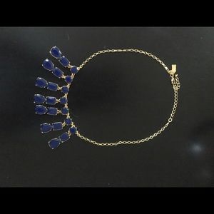 Blue beaded necklace