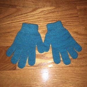 Blue glitter kids gloves!