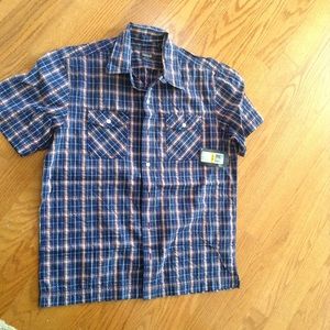 Boy izod plaid  shirt