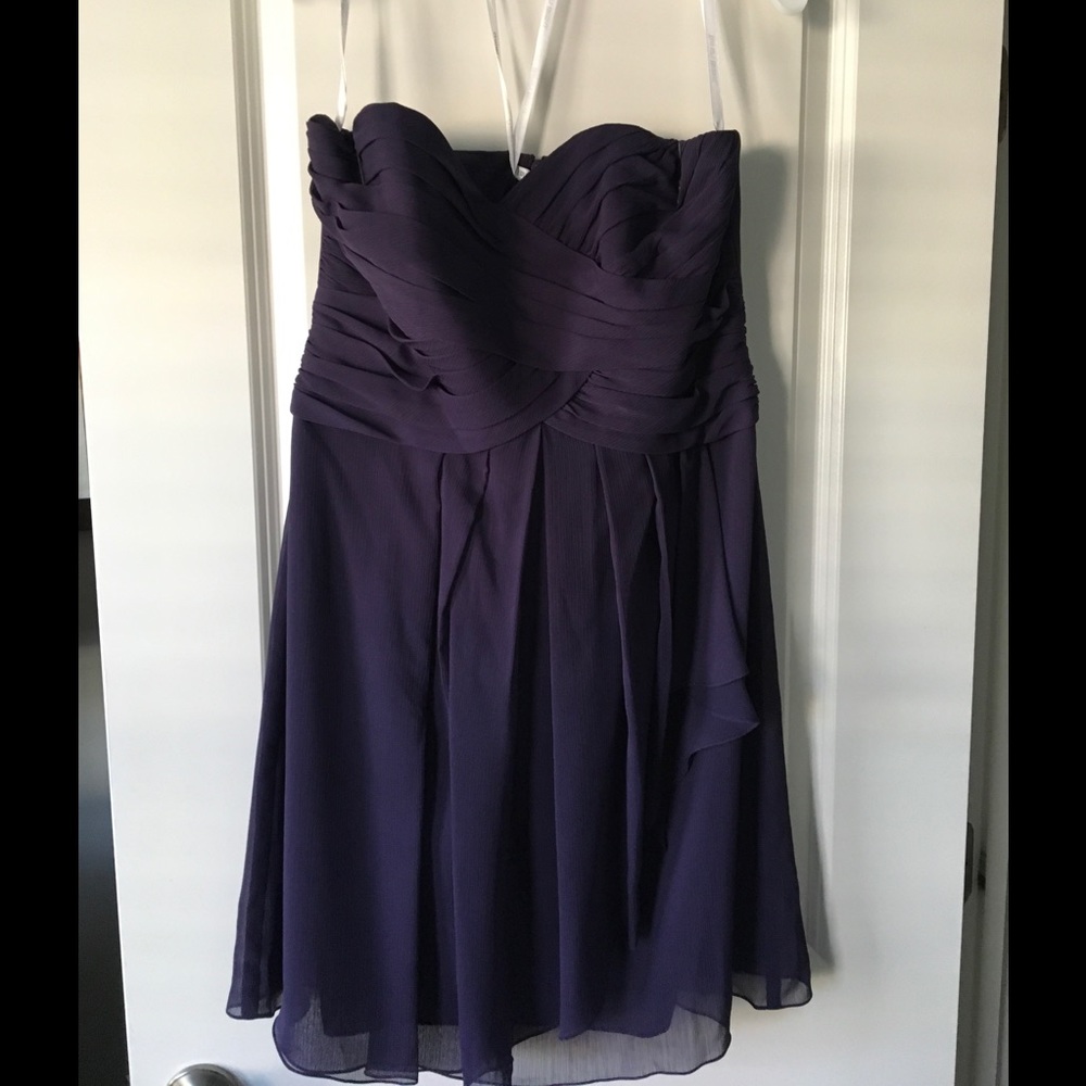 Davids Bridal chiffon bridesmaid dress