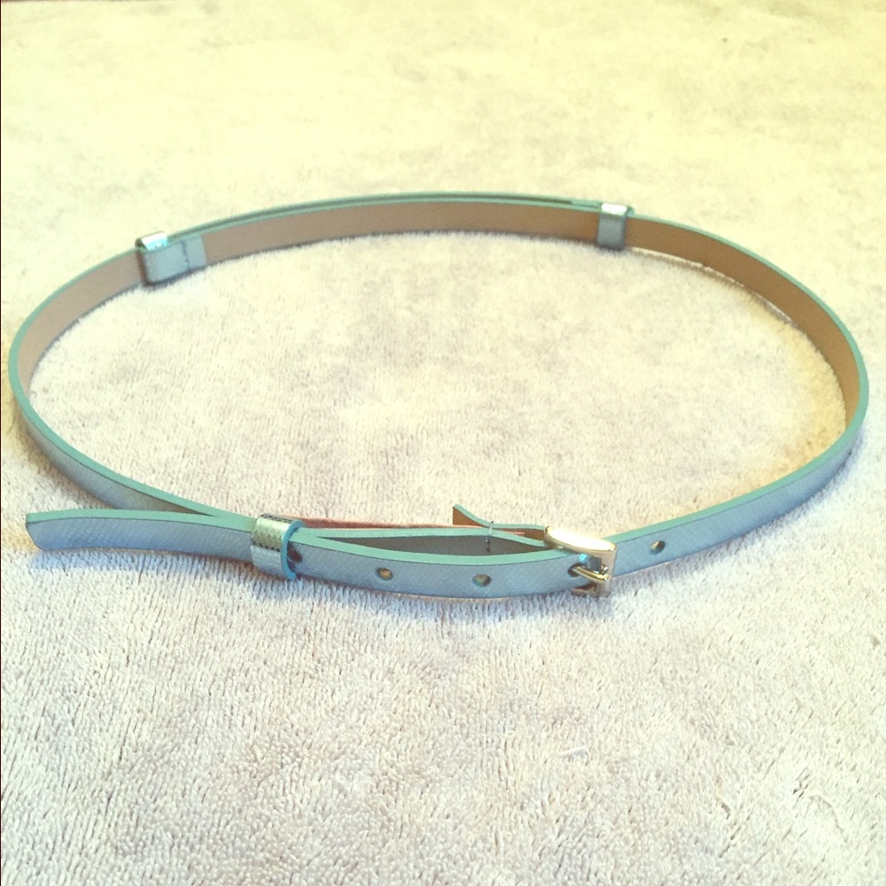 🎉HP🎉 NWOT Metallic Blue Belt