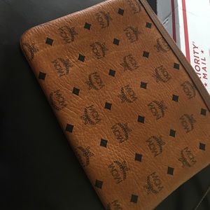 Gently used MCM clutch/shoulder bag