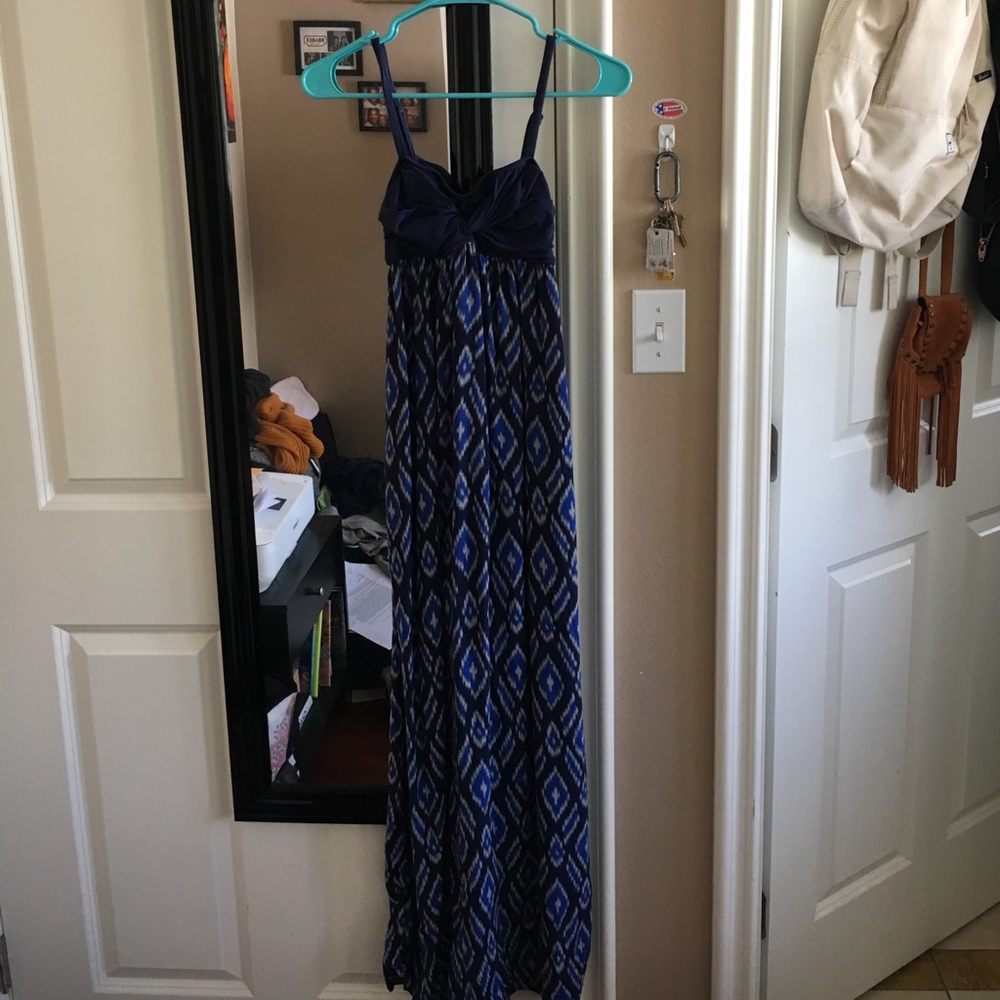 Anthropologie Blue Maxi Dress