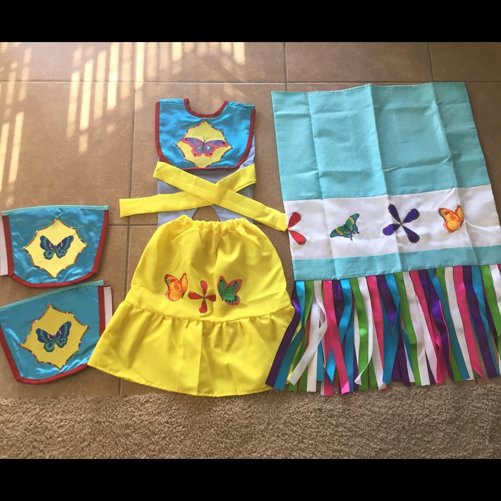 Native American fancy shawl regalia.