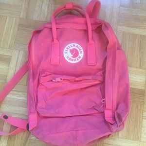 Pink Fjallraven Kanken backpack