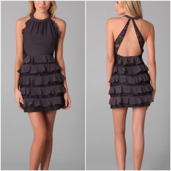 Rebecca Taylor Dresses & Skirts - Rebecca Taylor Halter Dress with Lace Detail