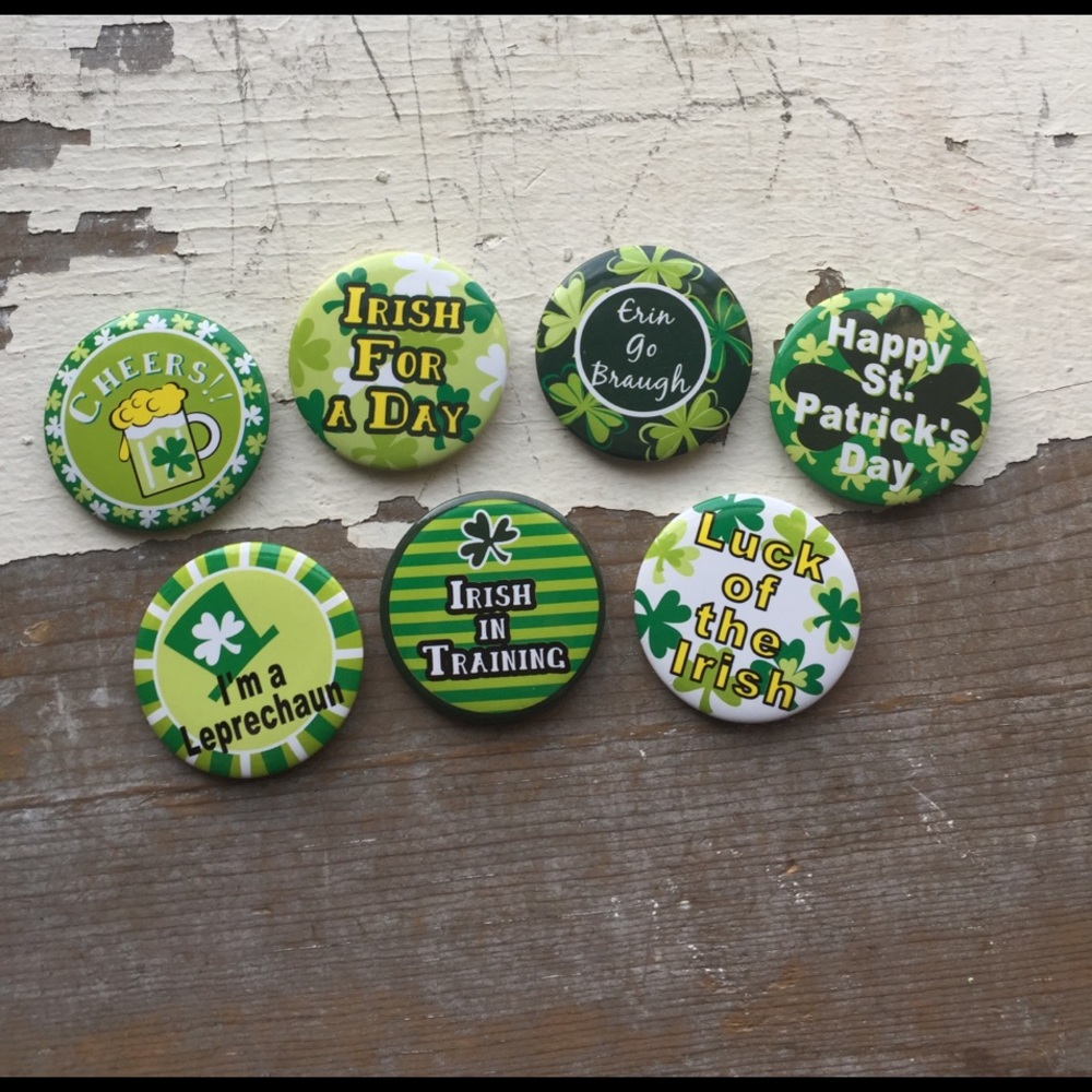 25% OFF BUNDLES St Patrick's day pins