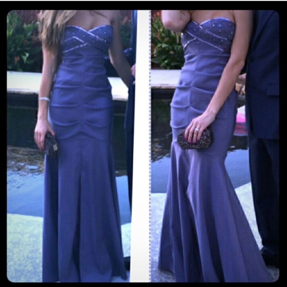 Adrianna Papell Formal Dress Purple