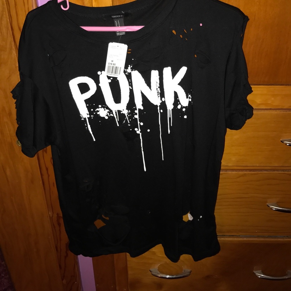 Distressed punk shirt
