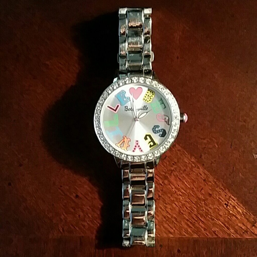 Rainbow Logo Betsyville Watch - Silver