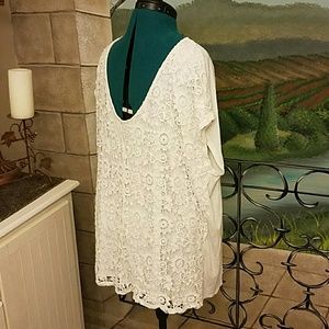 Crochet low back T-shirt