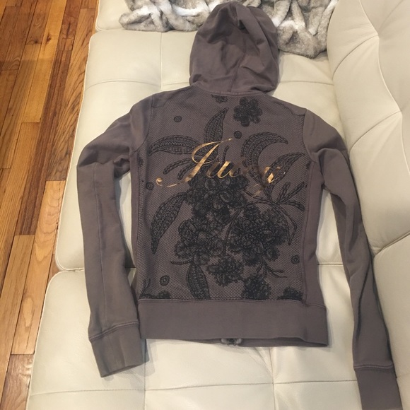 Juicy Couture Zip Up with Gold Design - Picture 2 of 4