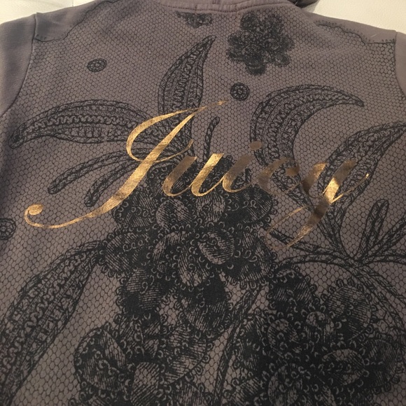 Juicy Couture Zip Up with Gold Design - Picture 3 of 4