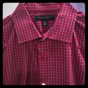 Banana Republic Non-Iron Slim Fit Gingham Shirt