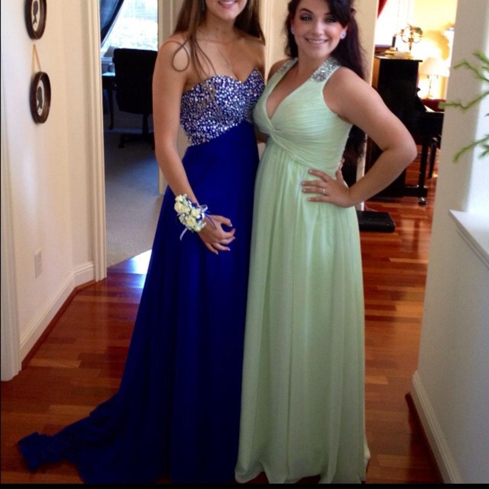 Royal Blue Prom Dress - Picture 7 of 8