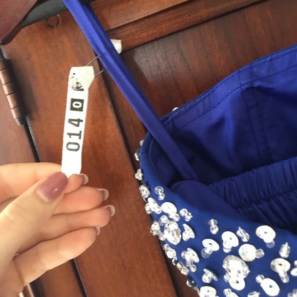 Royal Blue Prom Dress - Picture 6 of 8