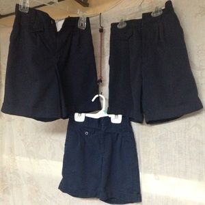 3 Girls Blue School Uniform Shorts