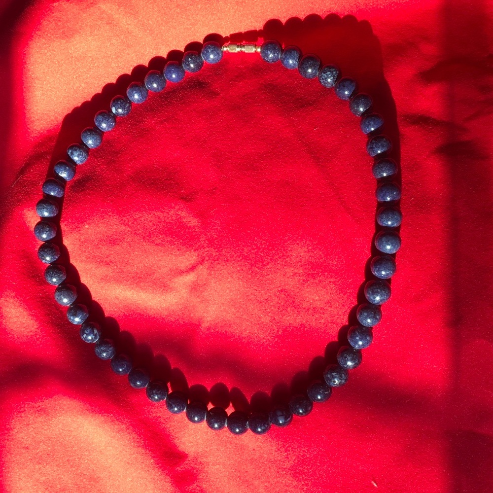 18" Royal Blue Soapstone Necklace