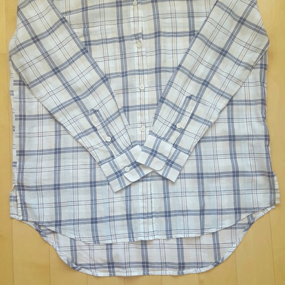 Madewell oversized boy shirt in Pebble Plaid - Picture 3 of 4