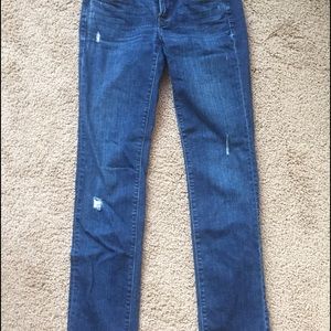 Loft straight jeans.