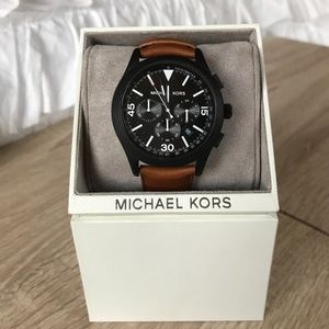 ‼️SALE‼️⌚️Brown leather Michael Kors watch ⌚️