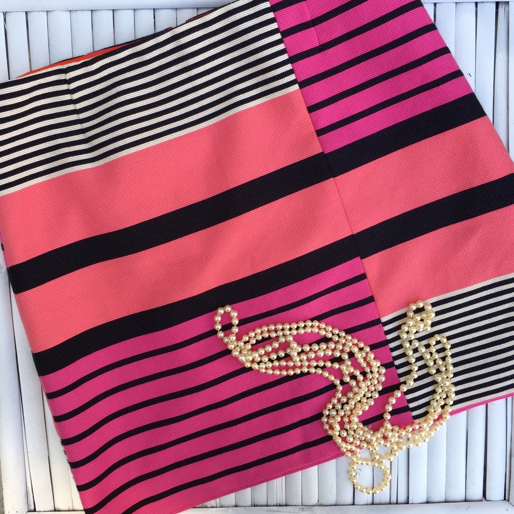 NOT FOR SALE LOFT Striped Skirt