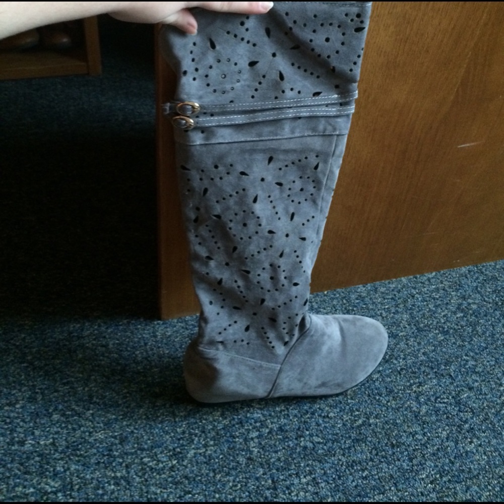 Grey Boots