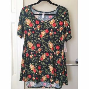Xsmall floral Lularoe Perfect Tee