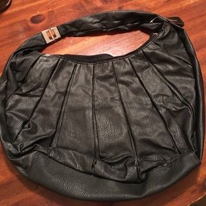 Black hobo bag