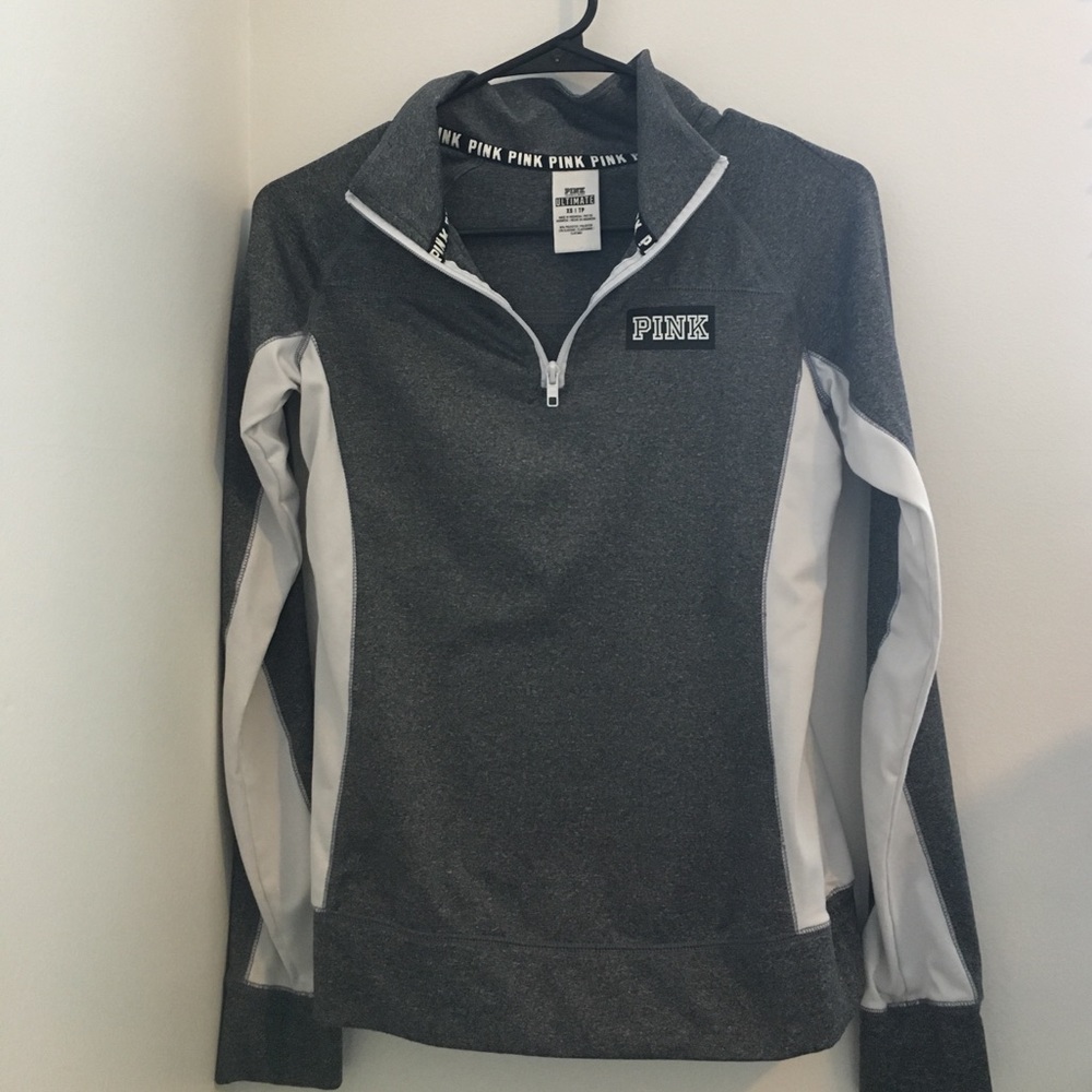 VS Pink dry-fit quarter zip