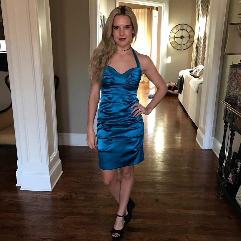 Formal halter dress.