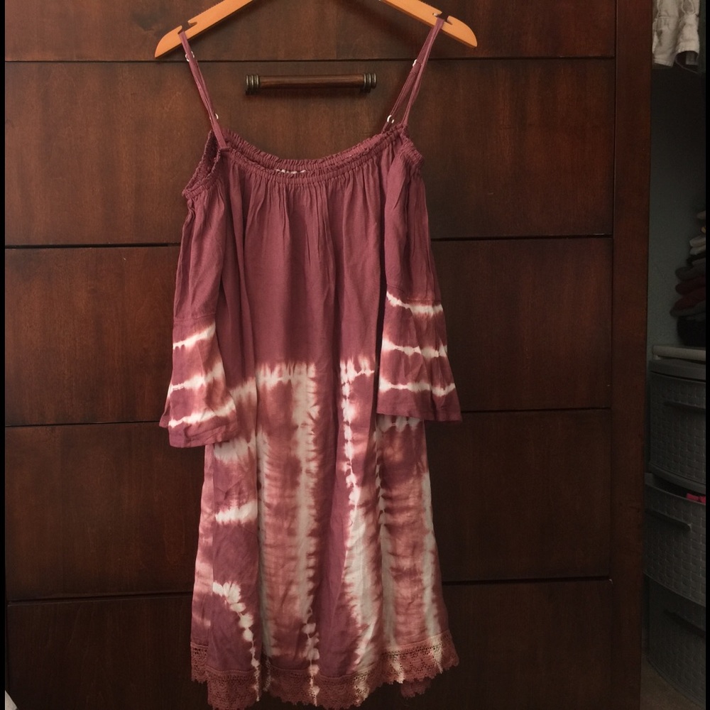 Off the shoulder dress with straps