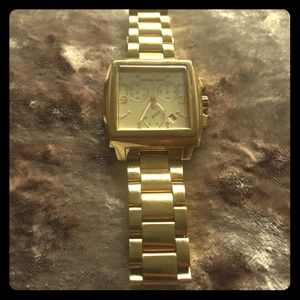 Michael Kors Women's Chronograph Gold-Tone Watch