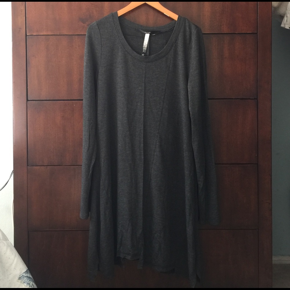 Long sleeve shift dress
