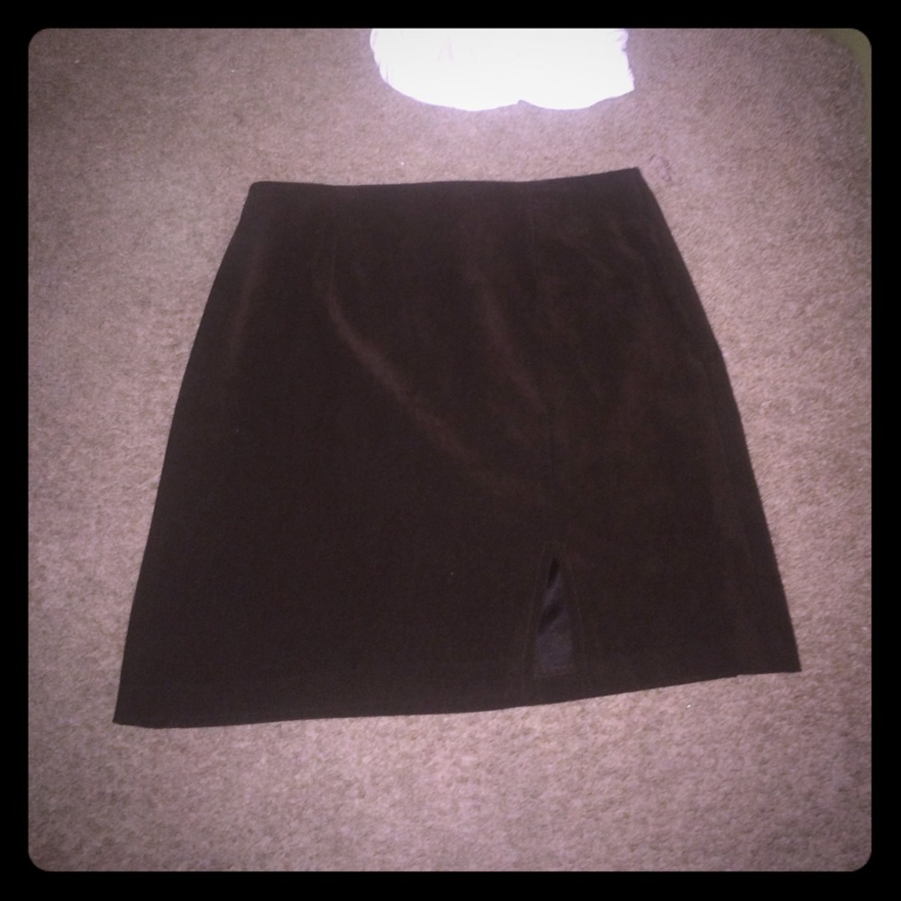 Suede skirt
